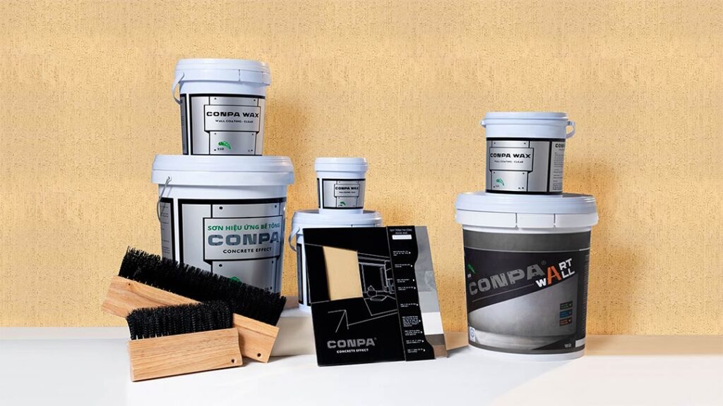 Hướng dẫn thi công sơn hiệu ứng bê tông Conpa