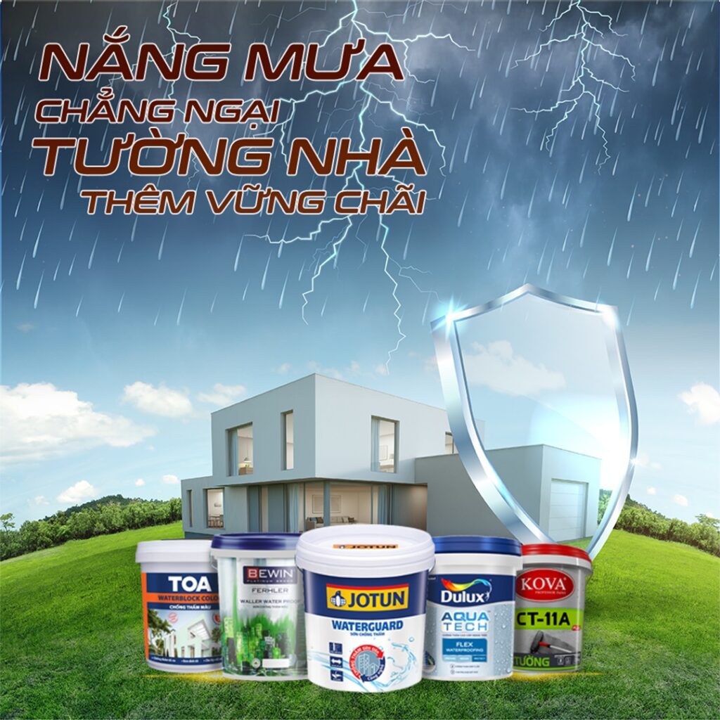 Top 10 thương hiệu sơn chống thấm